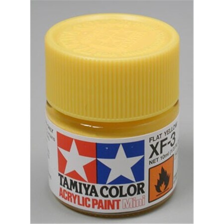 Tamiya Paint Tamiya XF3 Acrylic Mini, Flat Yellow TAM81703